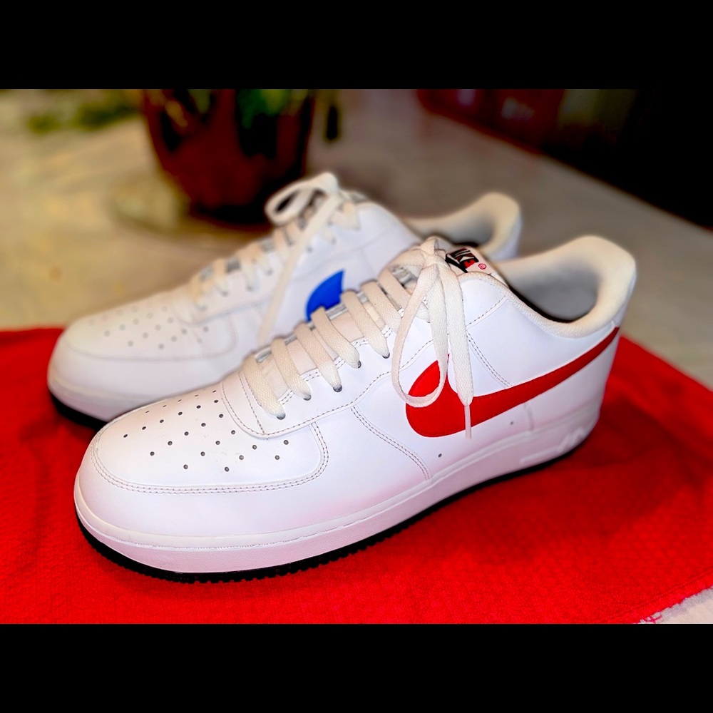 Air Force 1 '07 'Mismatched Swooshes - White